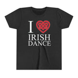 I Heart Irish Dance Youth Short Sleeve Tee Shirt