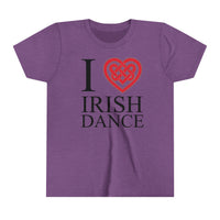 I Heart Irish Dance Youth Short Sleeve Tee Shirt