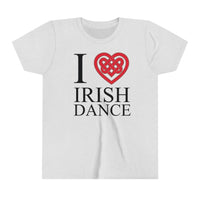 I Heart Irish Dance Youth Short Sleeve Tee Shirt