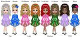 NEW STYLE  Irish Dance Water Bottle or Tumbler for Girls - Personalized name and choice of skin tone, hair color, eye color and dress!