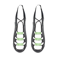 Buckles for Ghillies  - Mira - Peridot Green Diamente Irish Dance Pump Buckles