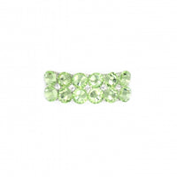 Buckles for Ghillies  - Mira - Peridot Green Diamente Irish Dance Pump Buckles