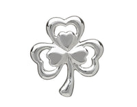 Silver Plate Open Shamrock Brooch